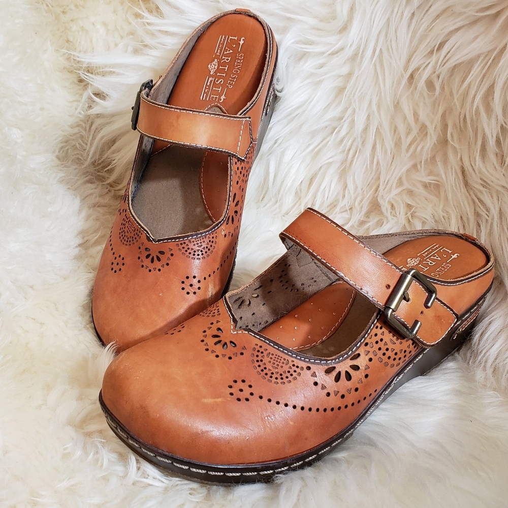 L'Artiste Aneria Clogs Spring Step SZ 42 (11)